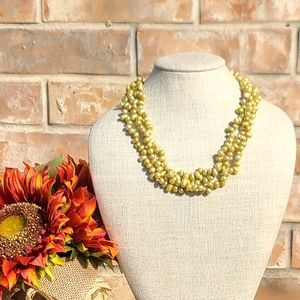 Genuine pearl choker necklace